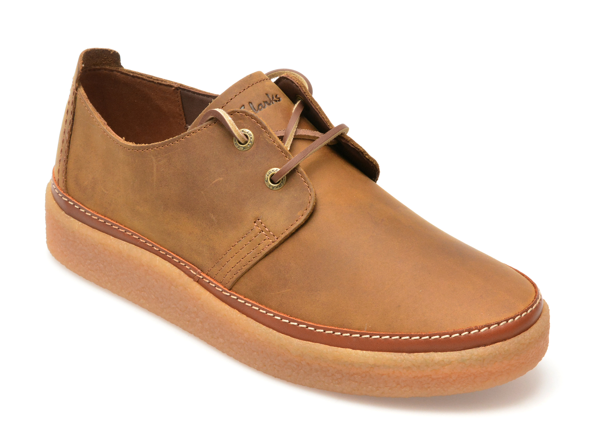 Pantofi CLARKS maro, CLARKWOOD LOW, din piele naturala Pantofi CLARKS maro, CLARKWOOD LOW, din piele naturala