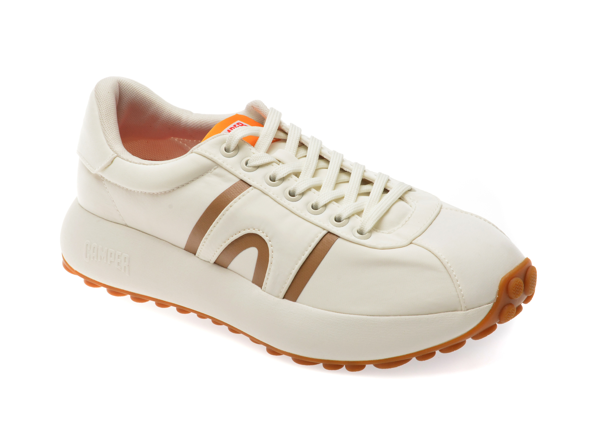 Pantofi sport CAMPER albi, K100943, din material textil Pantofi sport CAMPER albi, K100943, din material textil