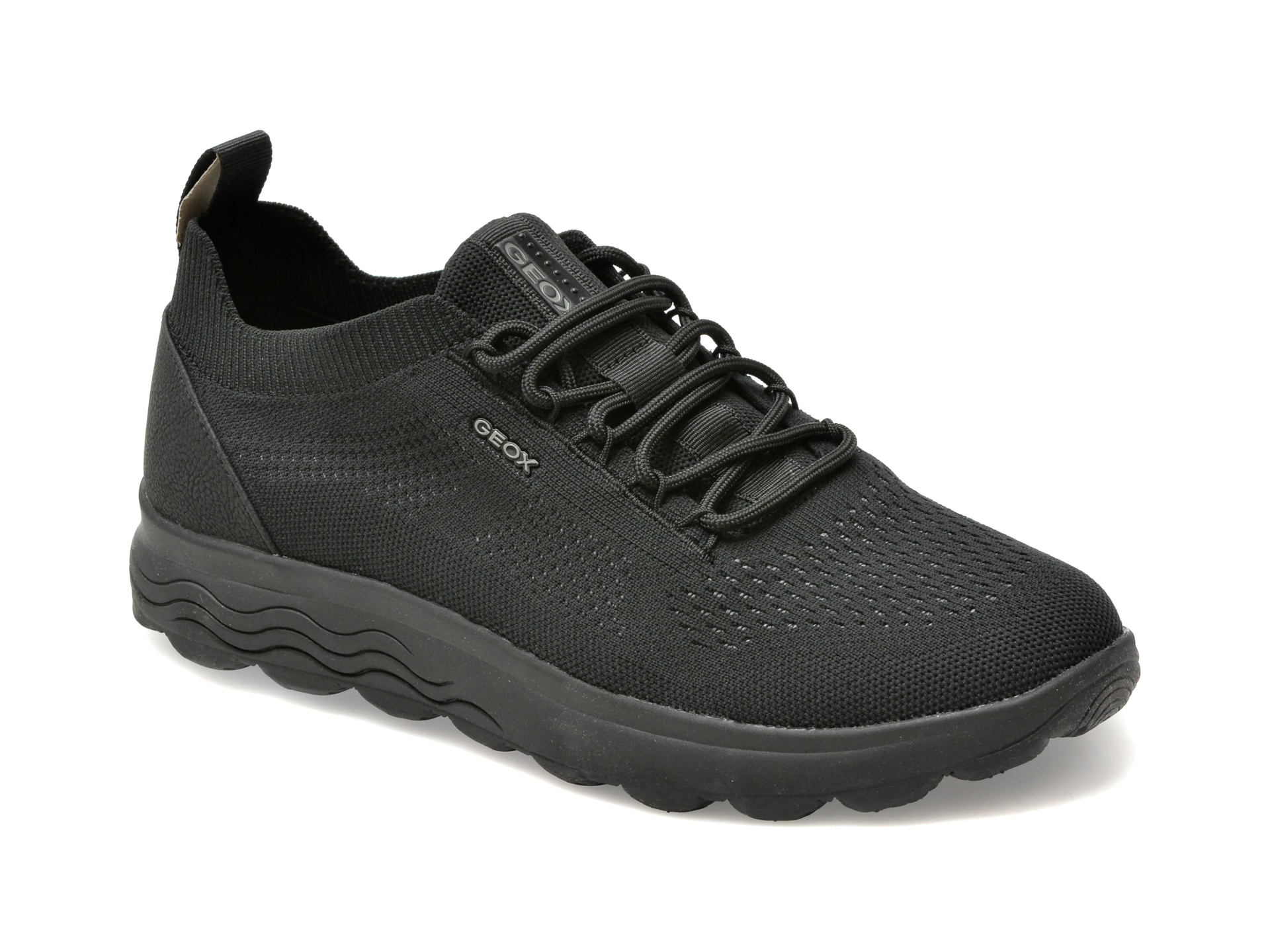 Pantofi sport GEOX negri, U15BYA, din material textil Pantofi sport GEOX negri, U15BYA, din material textil