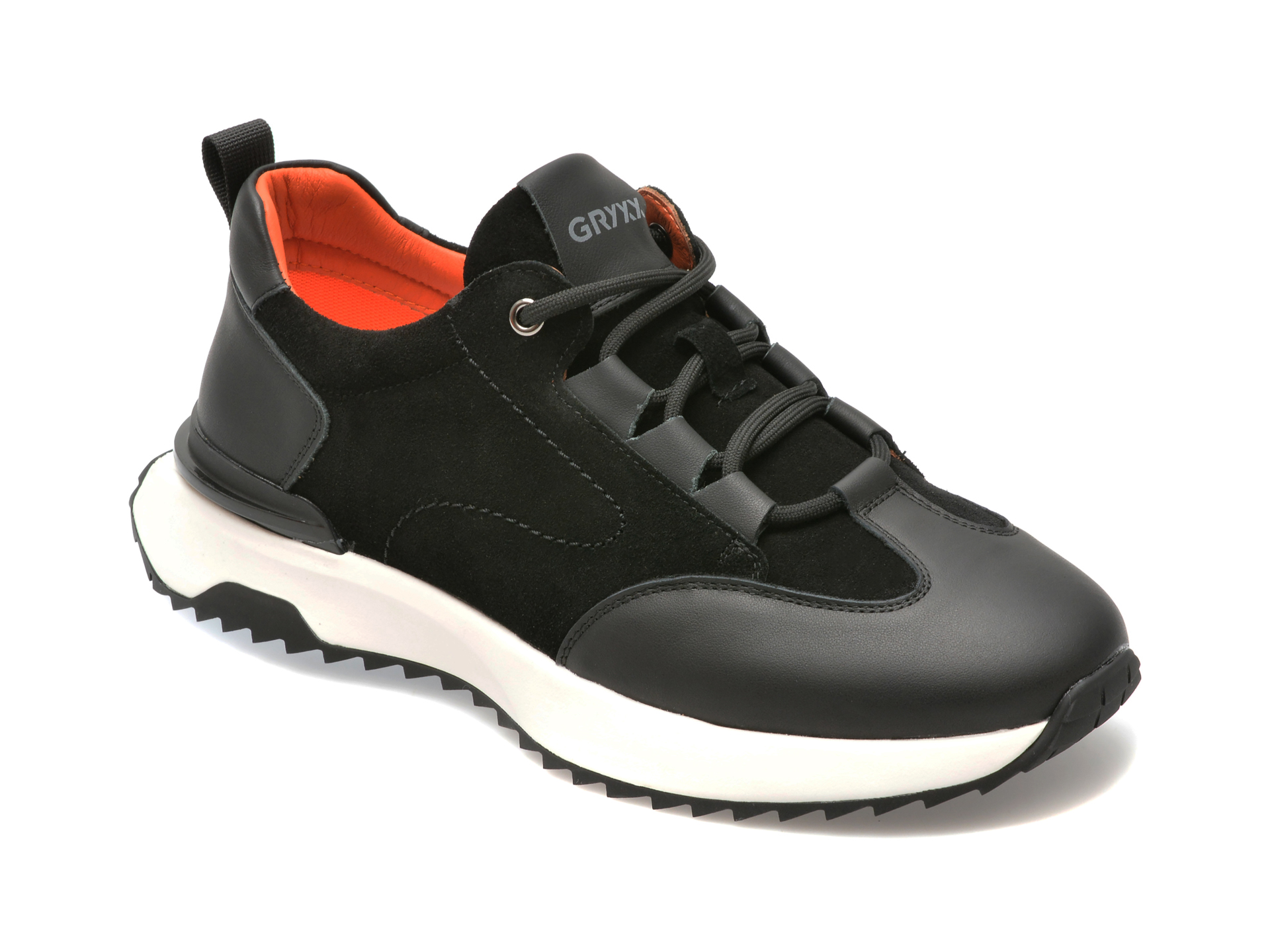 Pantofi sport GRYXX negri, 300026, din piele naturala Pantofi sport GRYXX negri, 300026, din piele naturala