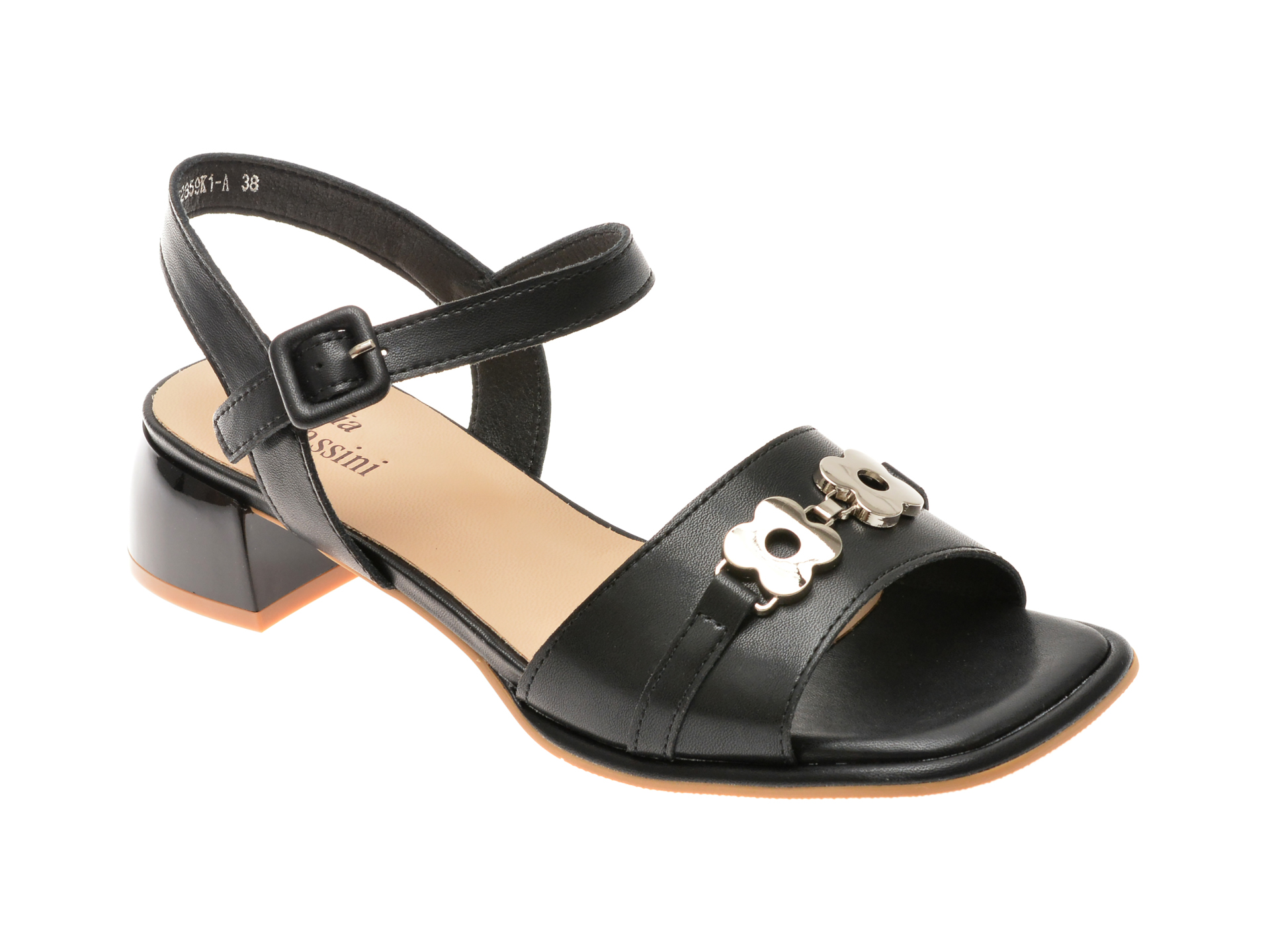 Sandale casual FLAVIA PASSINI negre, 72859K1, din piele naturala Sandale casual FLAVIA PASSINI negre, 72859K1, din piele naturala