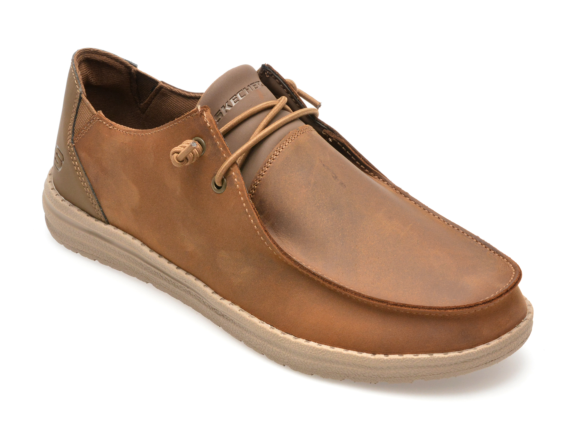 Mocasini casual SKECHERS maro, MELSON, din piele naturala Mocasini casual SKECHERS maro, MELSON, din piele naturala