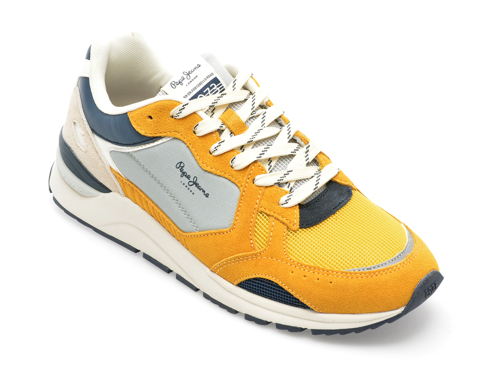 Pantofi PEPE JEANS galbeni, X20 FREE, din piele naturala Pantofi PEPE JEANS galbeni, X20 FREE, din piele naturala