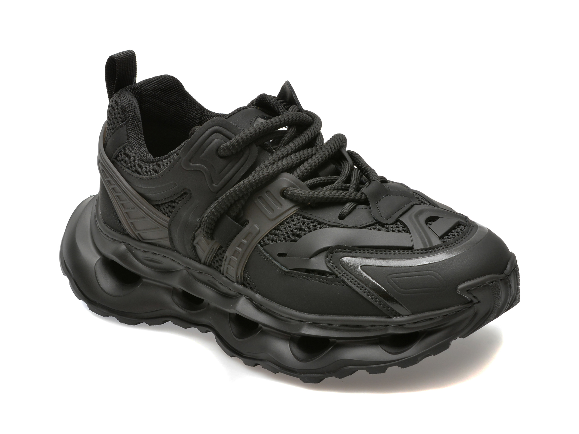Pantofi sport GRYXX negri, 68010, din piele ecologica Pantofi sport GRYXX negri, 68010, din piele ecologica