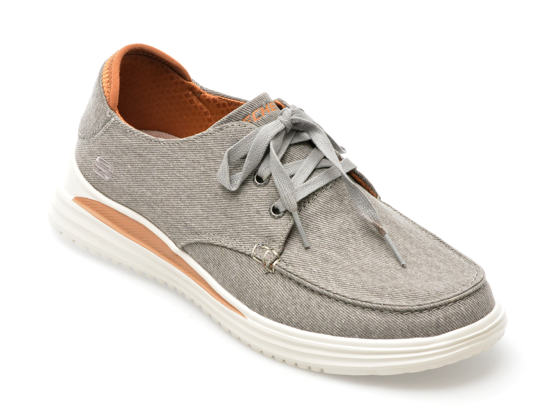 Pantofi sport Mocasini SKECHERS gri, PROVEN, din material textil Pantofi sport Mocasini SKECHERS gri, PROVEN, din material textil