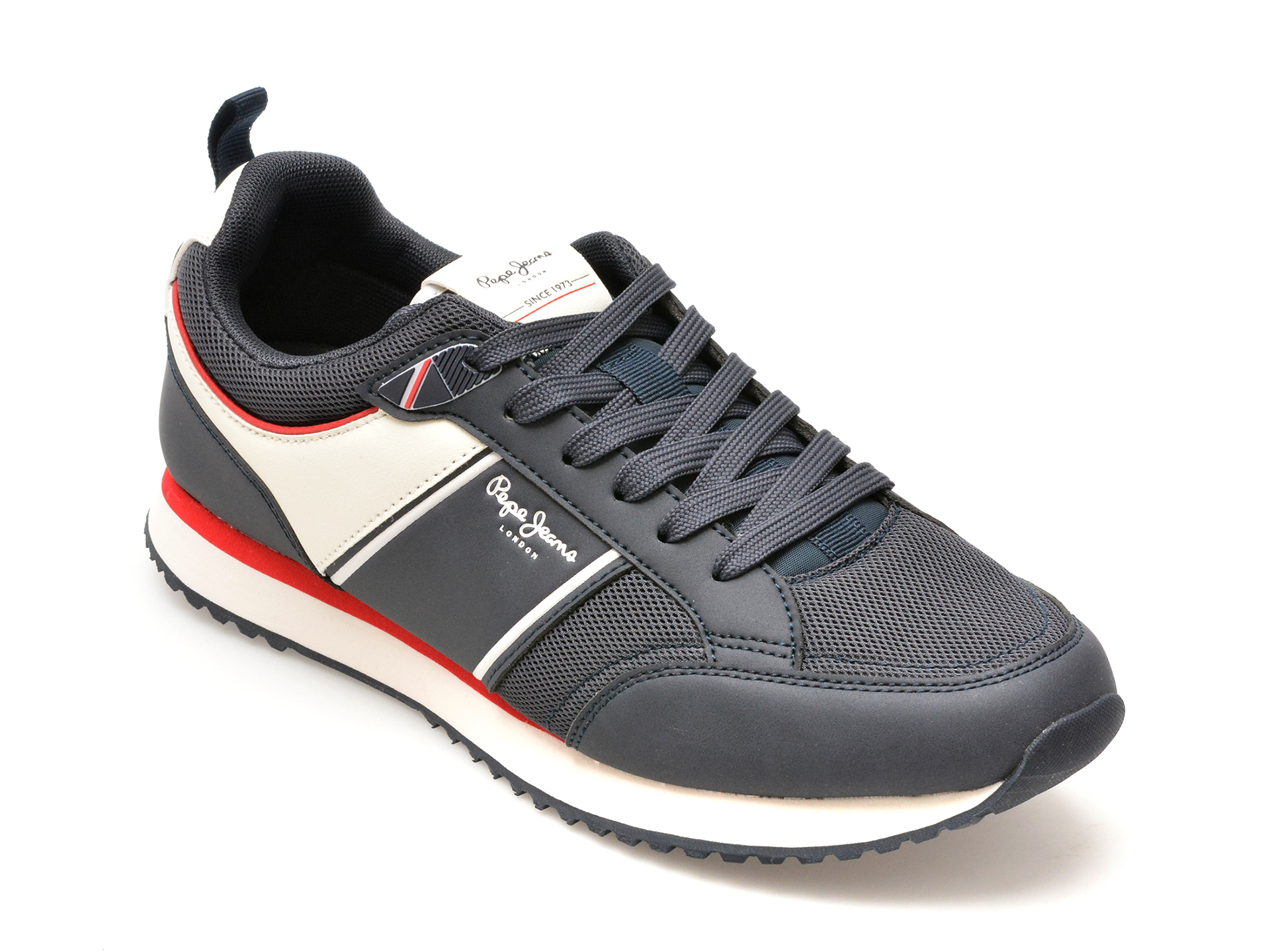 Pantofi sport PEPE JEANS bleumarin, DUBLIN BRAND, din material textil Pantofi sport PEPE JEANS bleumarin, DUBLIN BRAND, din material textil