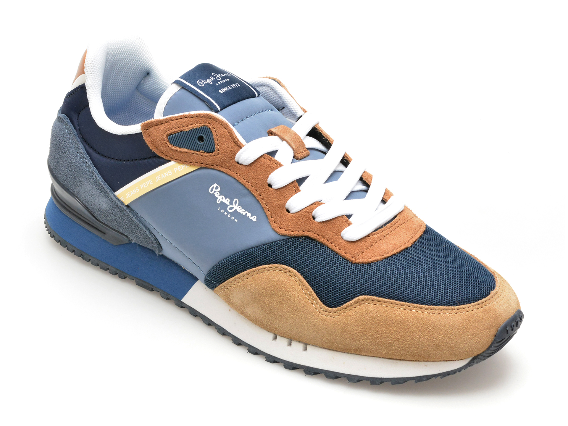 Pantofi sport PEPE JEANS bleumarin, LONDON CLASS, din material textil Pantofi sport PEPE JEANS bleumarin, LONDON CLASS, din material textil