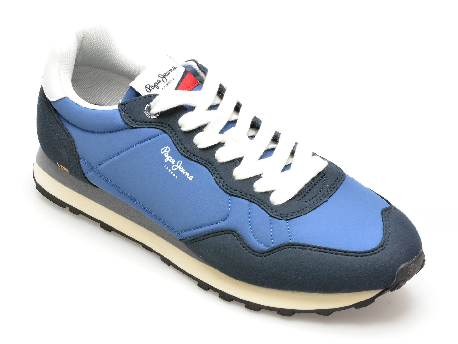 Pantofi sport PEPE JEANS bleumarin, NATCH BASIC, din material textil Pantofi sport PEPE JEANS bleumarin, NATCH BASIC, din material textil