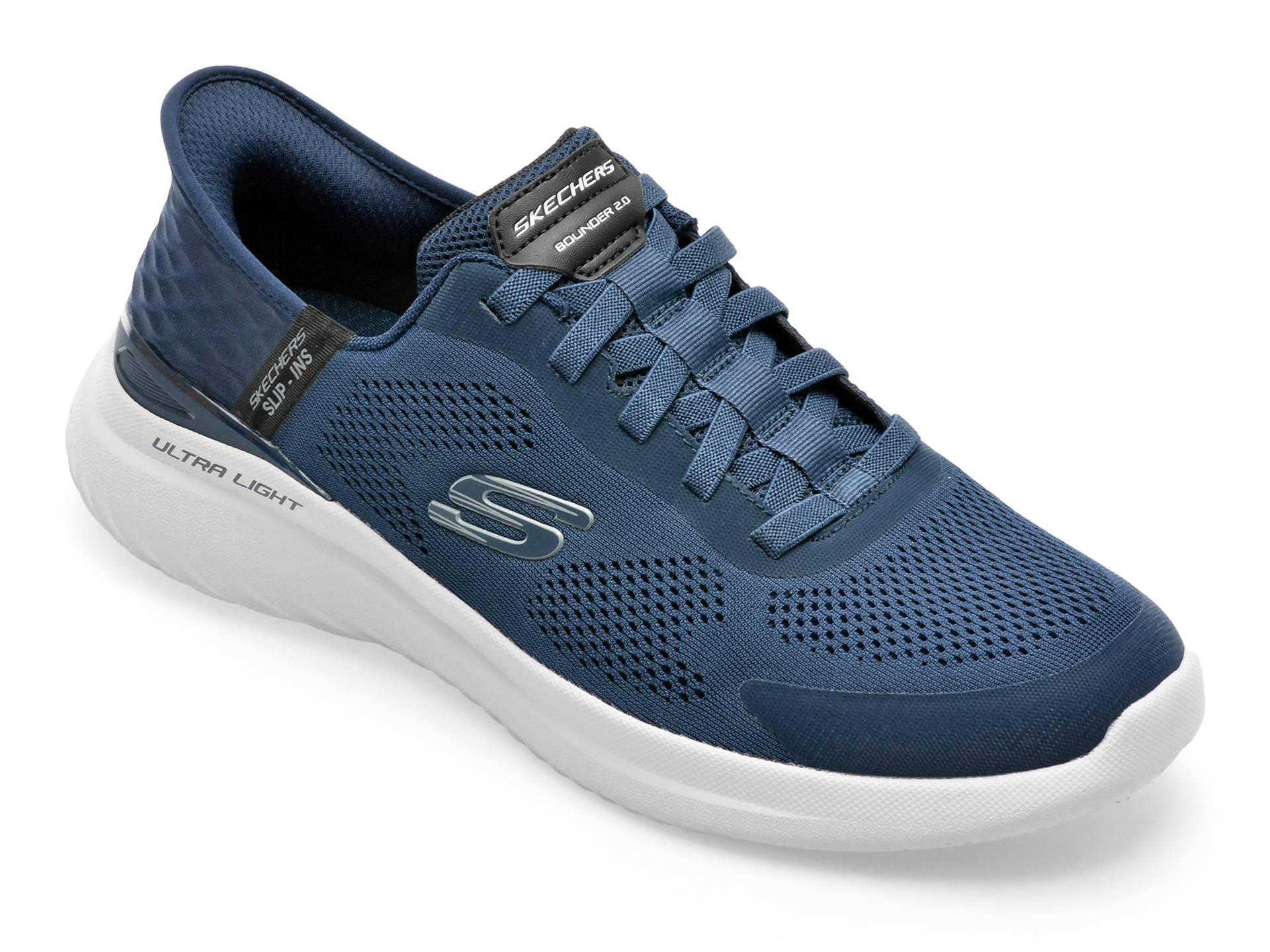 Pantofi sport SKECHERS bleumarin, BOUNDER 2.0, din piele ecologica Pantofi sport SKECHERS bleumarin, BOUNDER 2.0, din piele ecologica