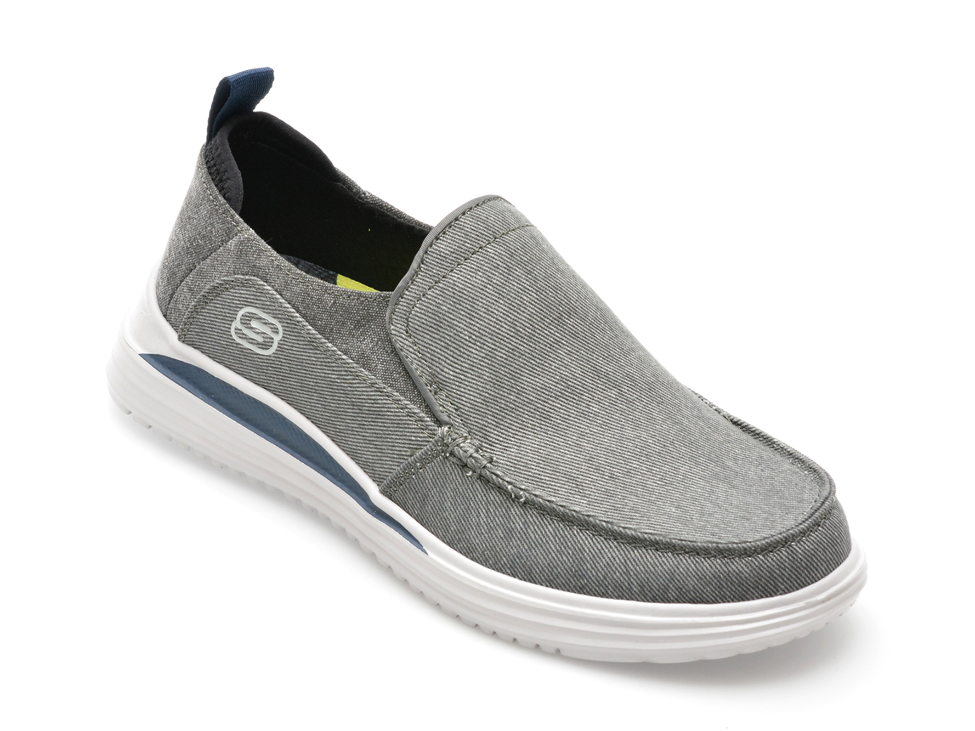 Pantofi sport SKECHERS gri, PROVEN, din material textil Pantofi sport SKECHERS gri, PROVEN, din material textil