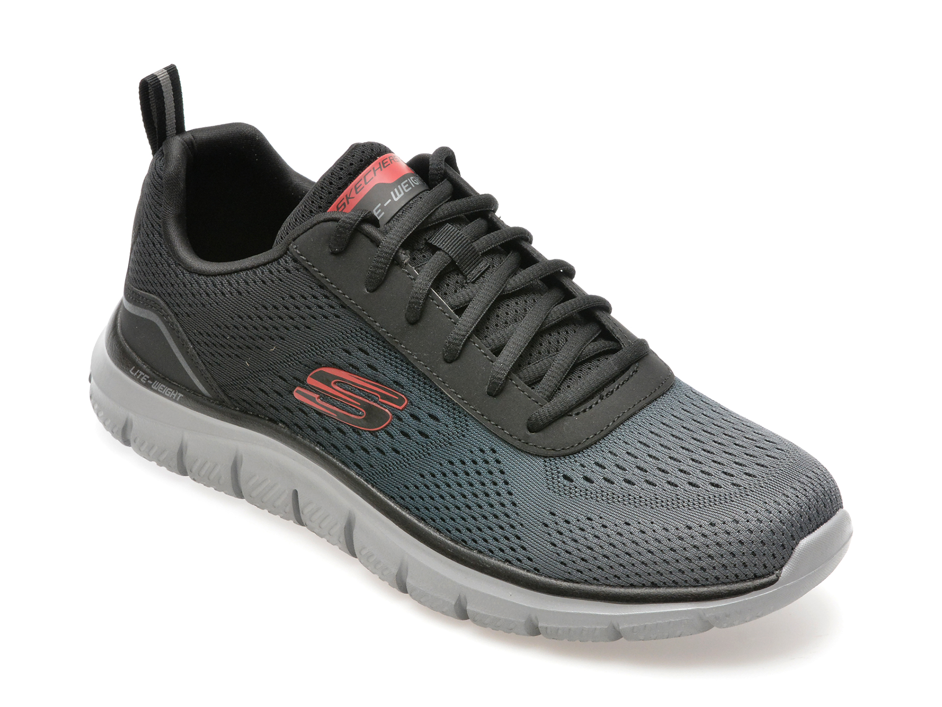Pantofi sport SKECHERS gri, TRACK, din material textil Pantofi sport SKECHERS gri, TRACK, din material textil