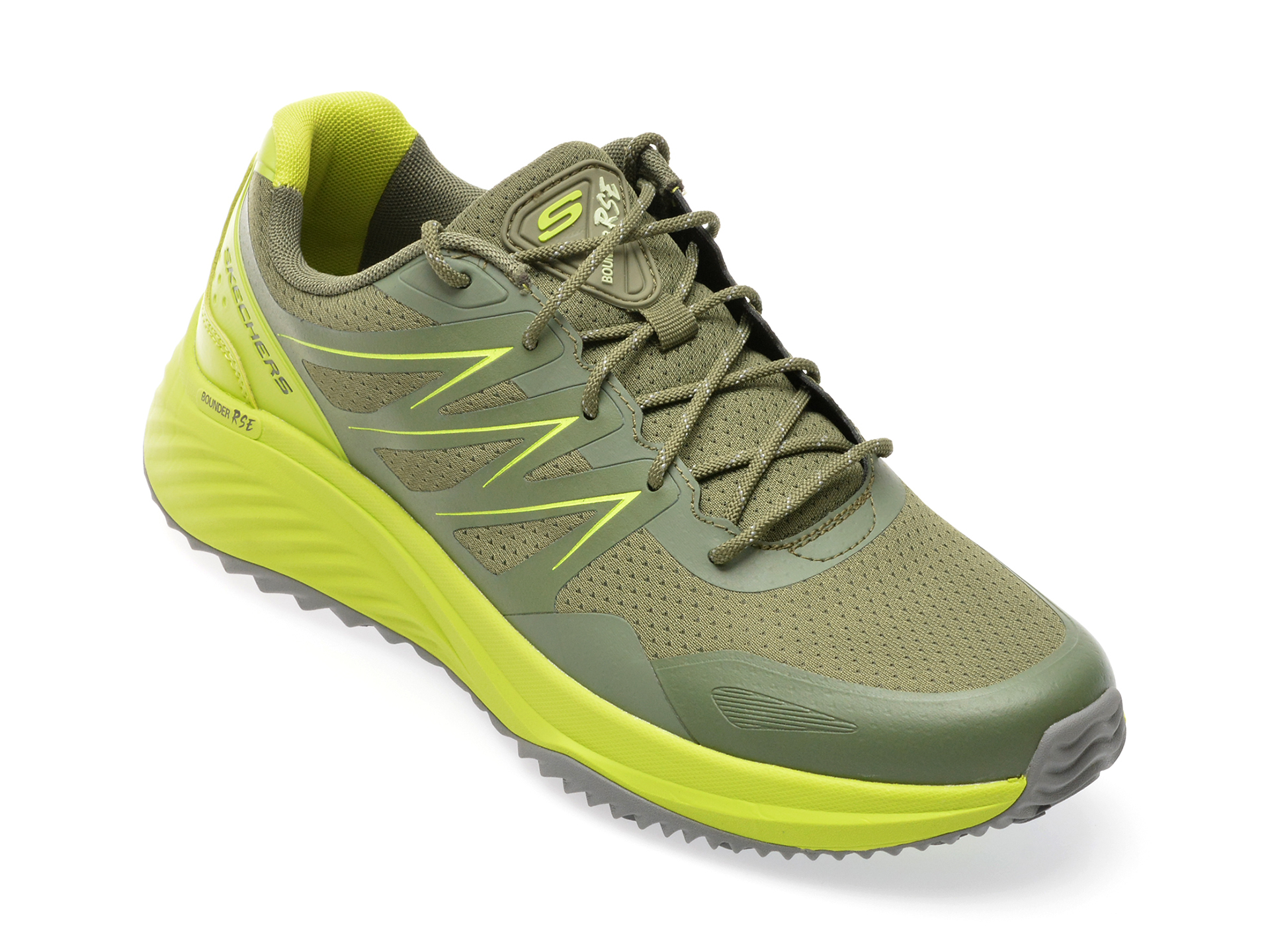 Pantofi sport SKECHERS kaki, 232781, din material textil Pantofi sport SKECHERS kaki, 232781, din material textil