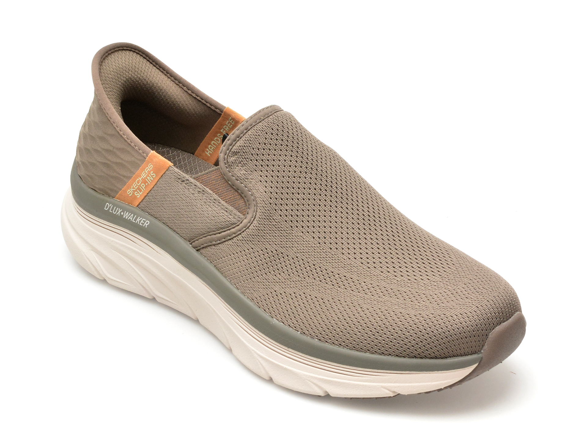 Pantofi sport SKECHERS maro, D LUX WALKER, din material textil Pantofi sport SKECHERS maro, D LUX WALKER, din material textil