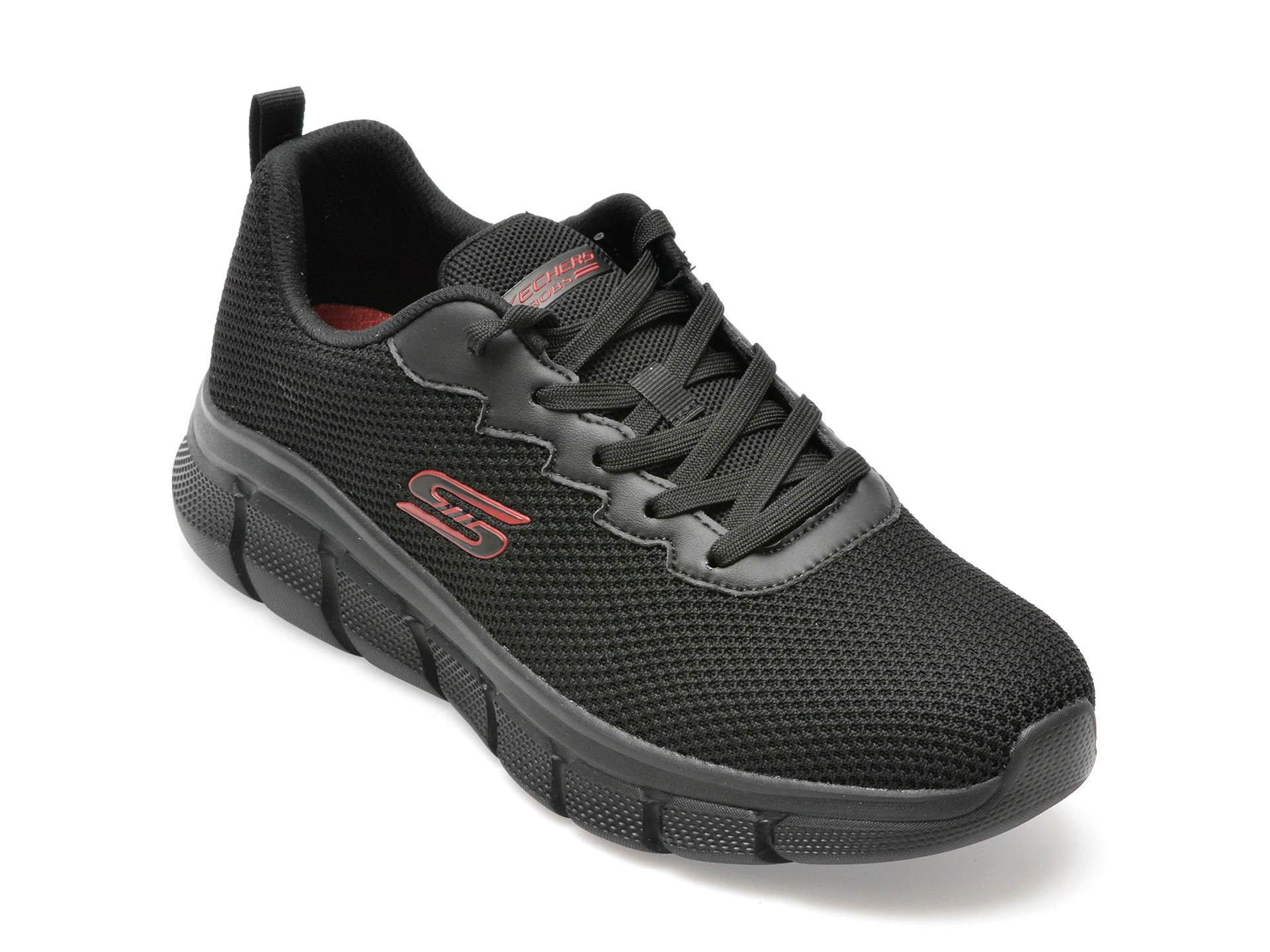 Pantofi sport SKECHERS negri, BOBS B FLEX, din material textil Pantofi sport SKECHERS negri, BOBS B FLEX, din material textil