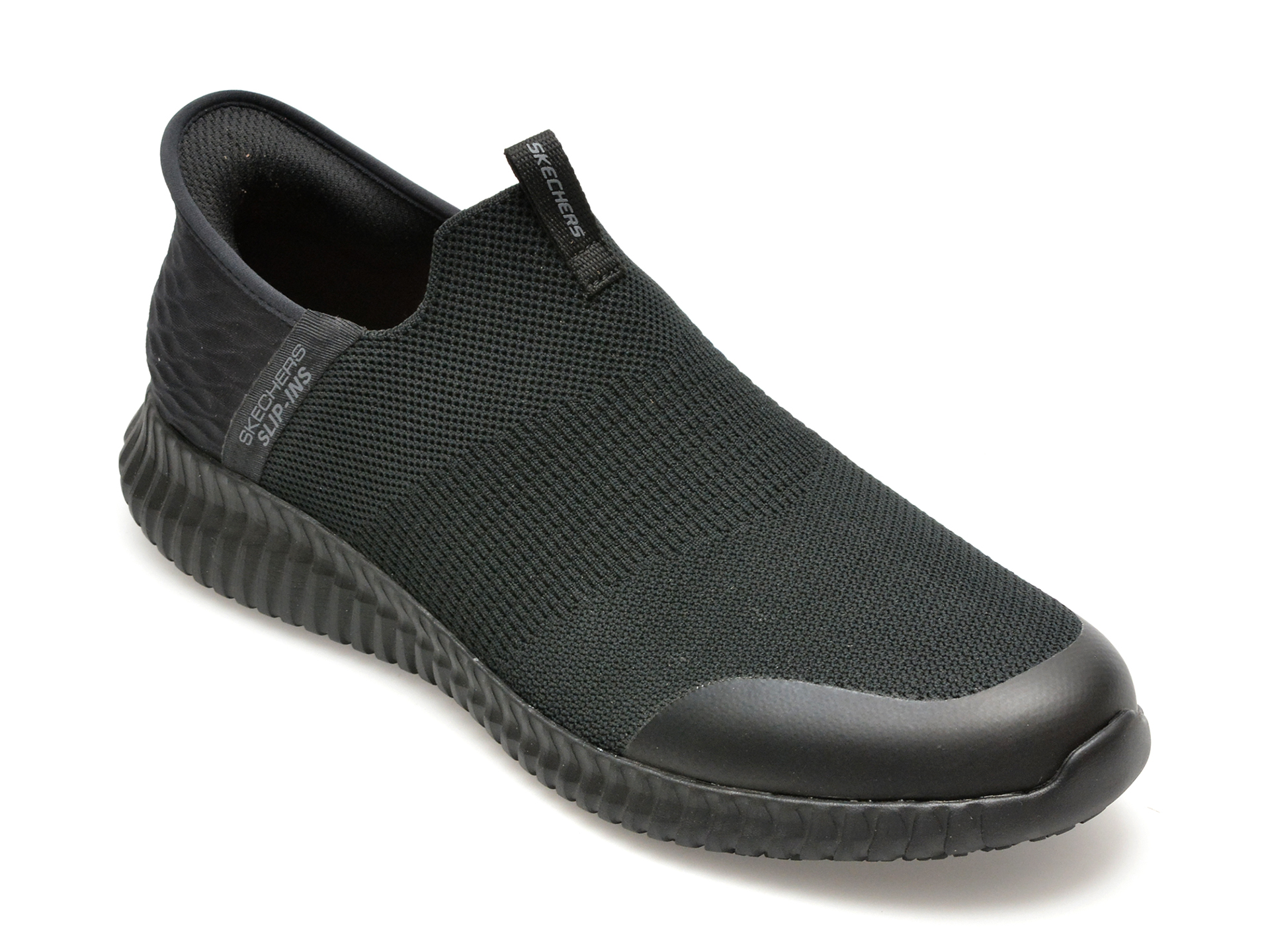 Pantofi sport SKECHERS negri, CESSNOCK, din material textil Pantofi sport SKECHERS negri, CESSNOCK, din material textil