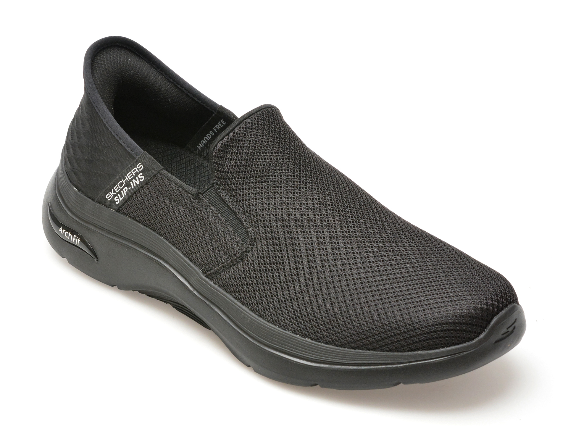 Pantofi sport SKECHERS negri, GO WALK ARCH FIT 2.0, din piele ecologica Pantofi sport SKECHERS negri, GO WALK ARCH FIT 2.0, din piele ecologica