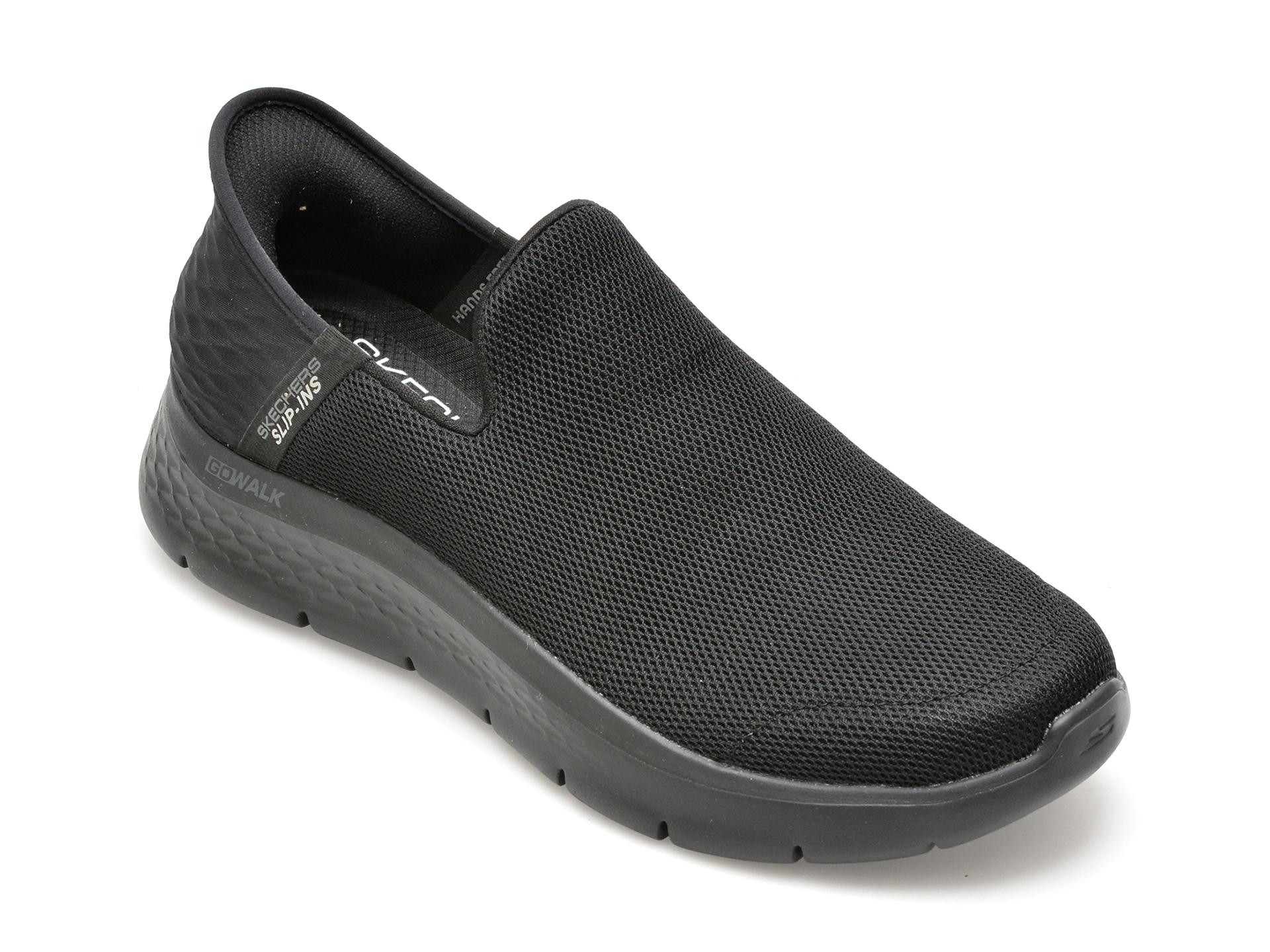 Pantofi sport SKECHERS negri, GO WALK FLEX, din material textil Pantofi sport SKECHERS negri, GO WALK FLEX, din material textil