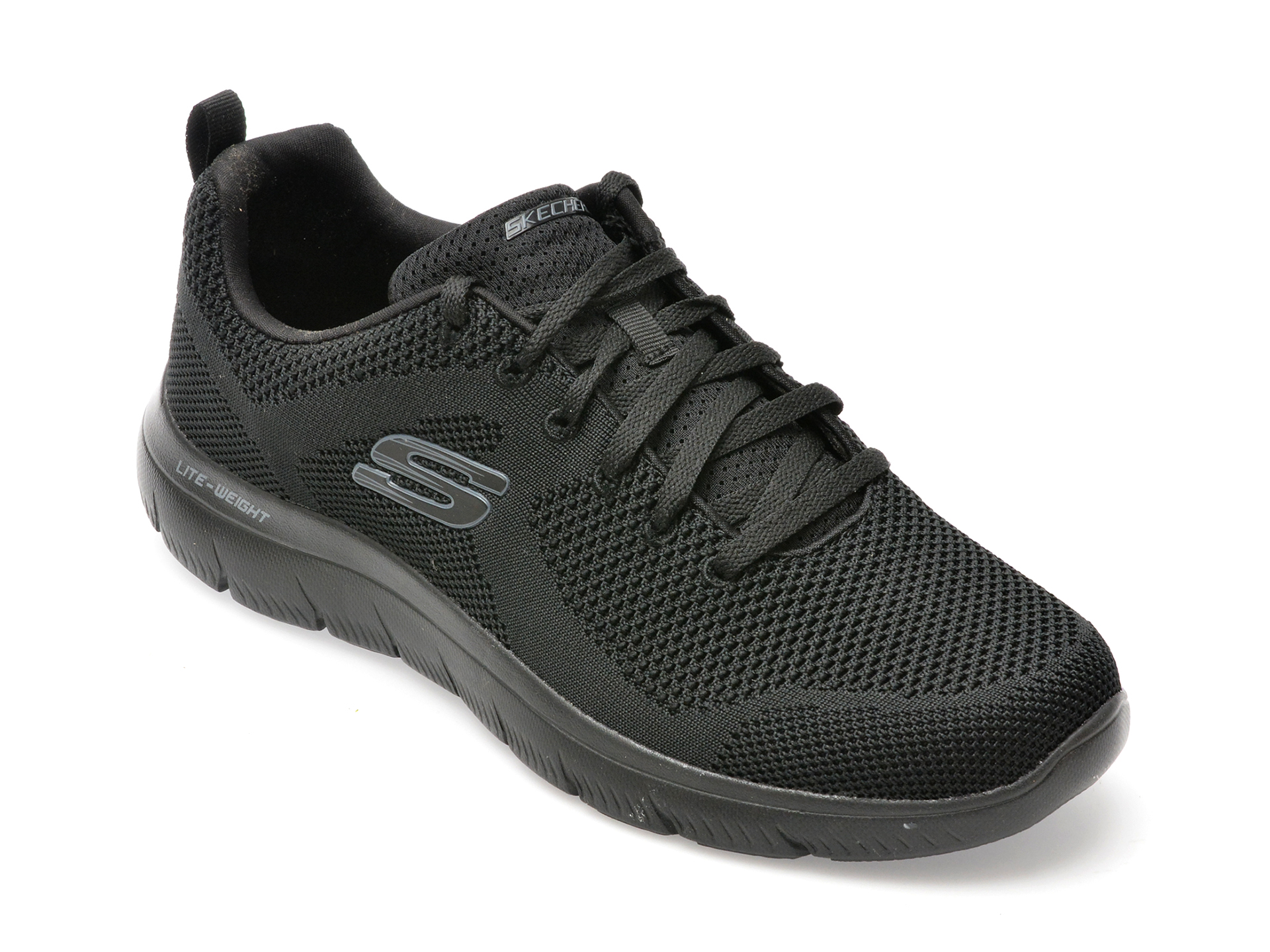 Pantofi sport SKECHERS negri, SUMMITS, din material textil Pantofi sport SKECHERS negri, SUMMITS, din material textil