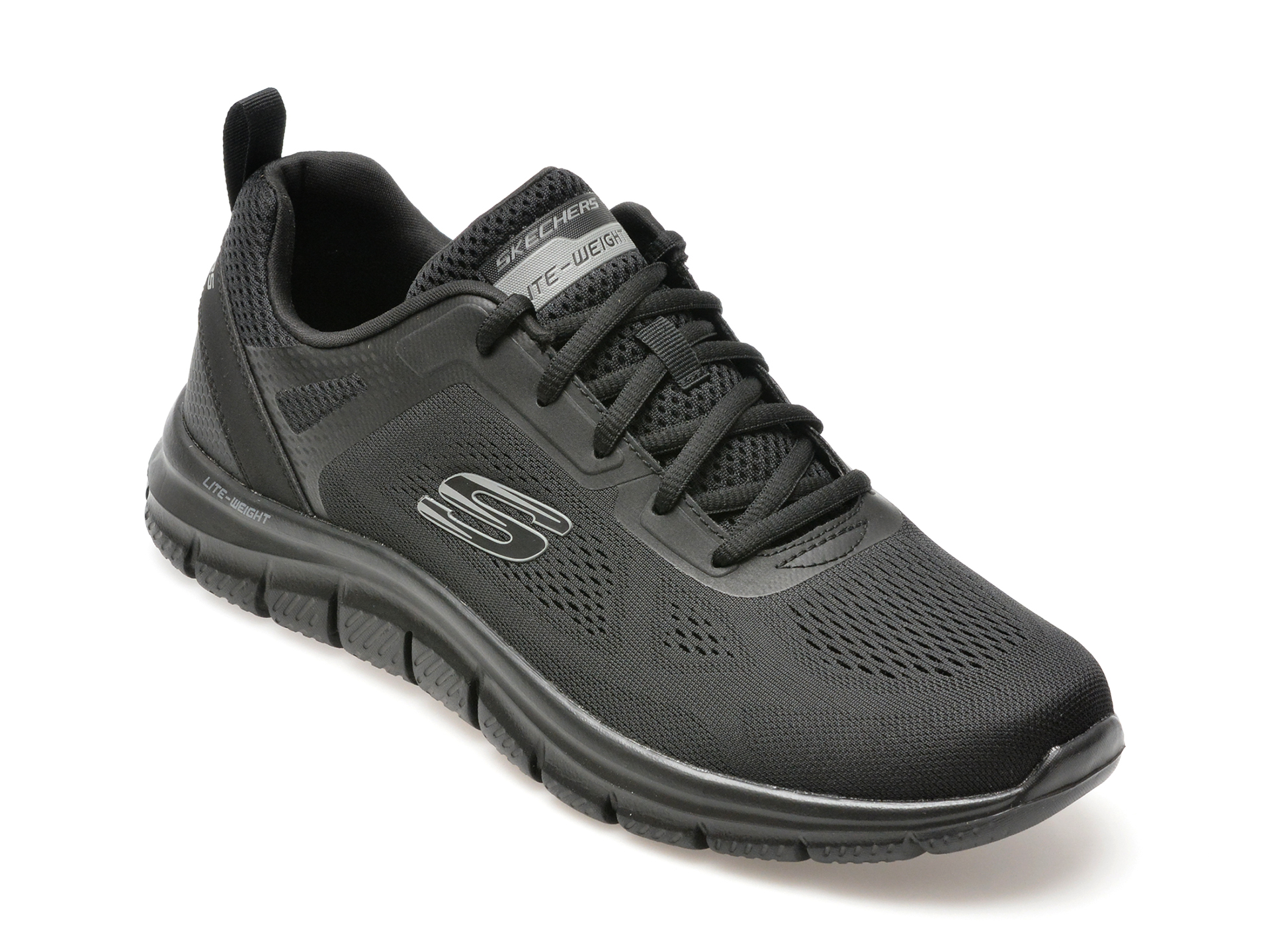 Pantofi sport SKECHERS negri, TRACK, din material textil Pantofi sport SKECHERS negri, TRACK, din material textil