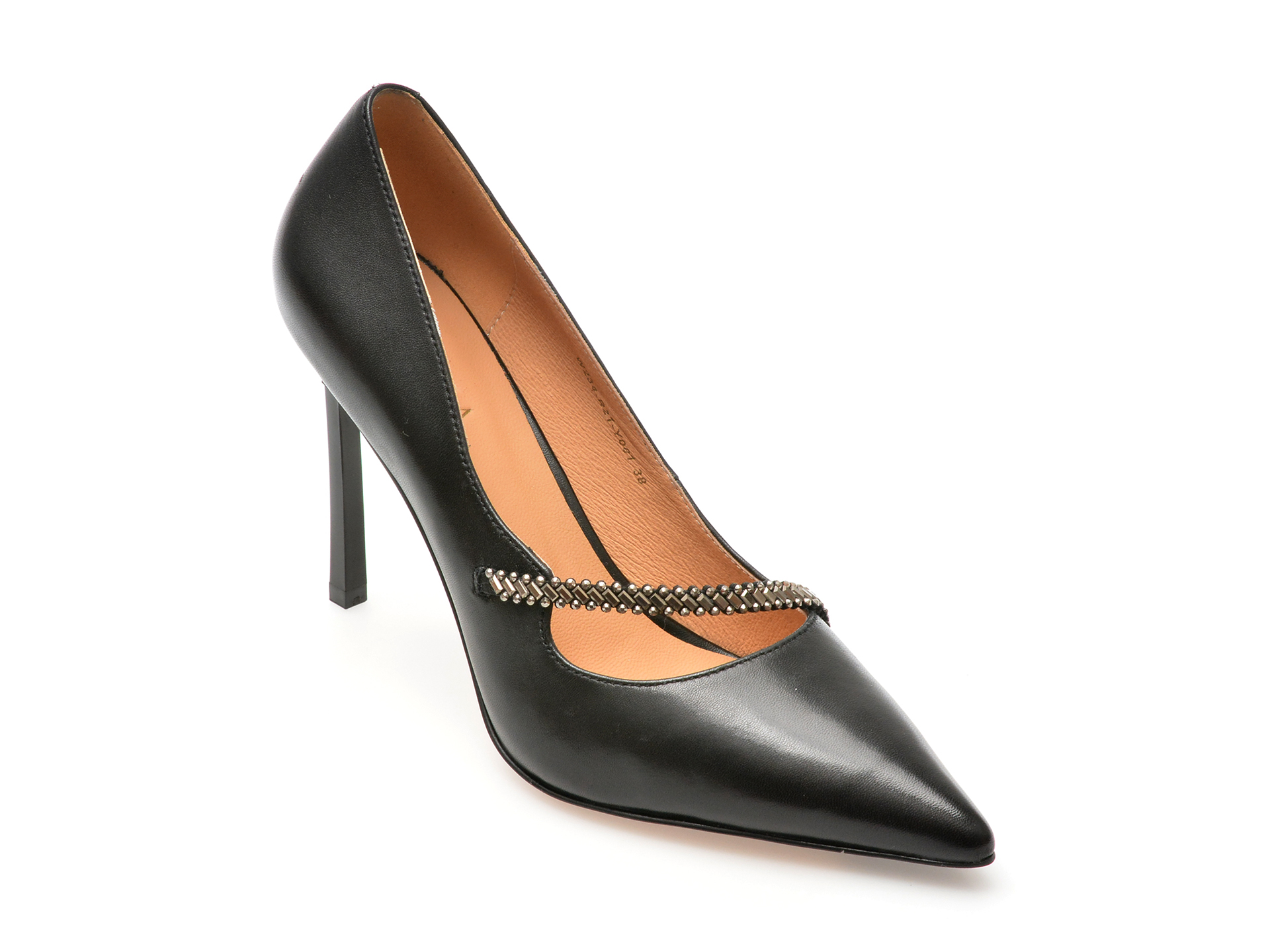 Pantofi eleganti EPICA negri, R21, din piele naturala Pantofi eleganti EPICA negri, R21, din piele naturala