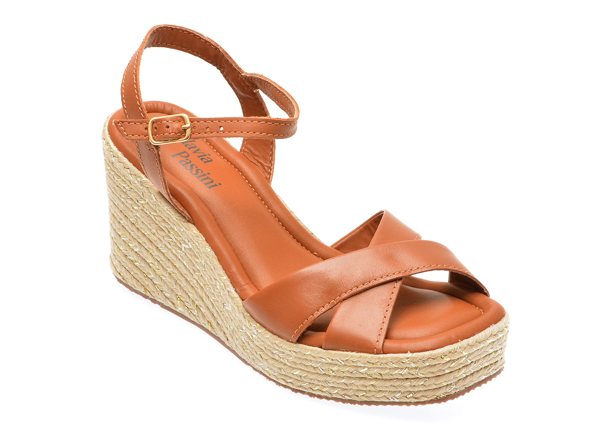 Sandale casual FLAVIA PASSINI maro, 357601, din piele naturala Sandale casual FLAVIA PASSINI maro, 357601, din piele naturala