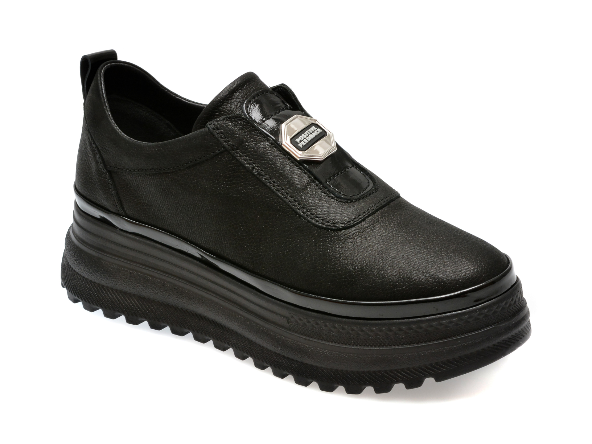 Pantofi casual EPICA negri, 387372, din piele naturala Pantofi casual EPICA negri, 387372, din piele naturala