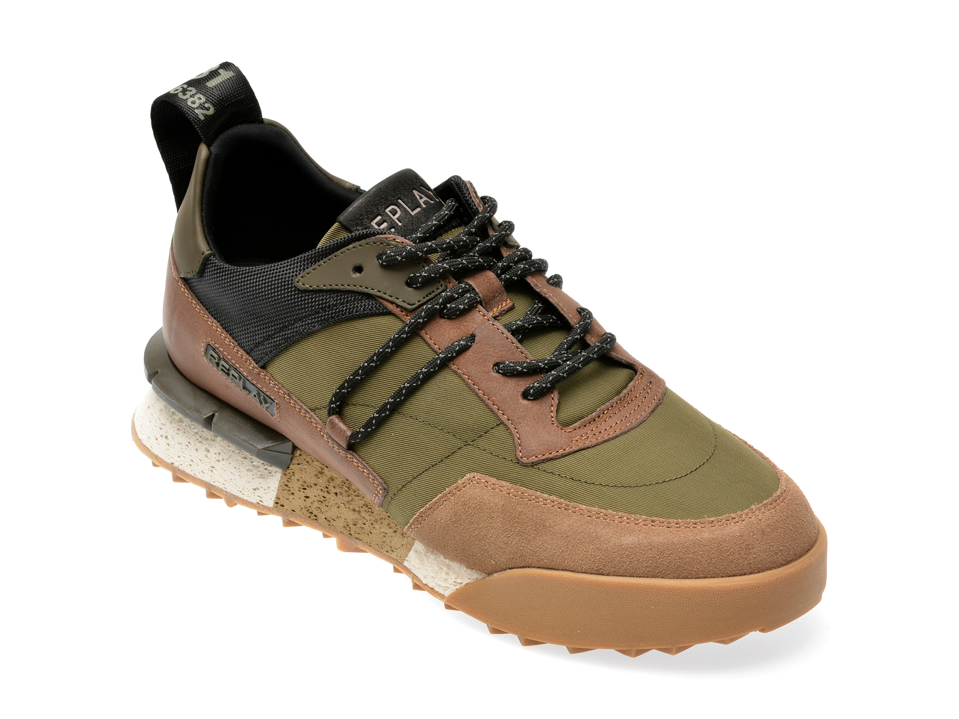 Pantofi sport REPLAY verzi, MS1P41L, din piele naturala Pantofi sport REPLAY verzi, MS1P41L, din piele naturala