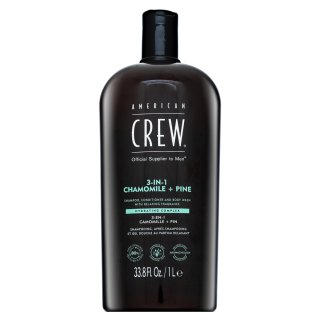 American Crew 3-in-1 Chamolie + Pine șampon, balsam și un gel de duș 1000 ml American Crew 3-in-1 Chamolie + Pine șampon, balsam și un gel de duș 1000 ml