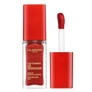 Clarins Lip Comfort Oil Shimmer ulei pentru buze cu sclipici 07 Red Hot 7 ml Clarins Lip Comfort Oil Shimmer ulei pentru buze cu sclipici 07 Red Hot 7 ml