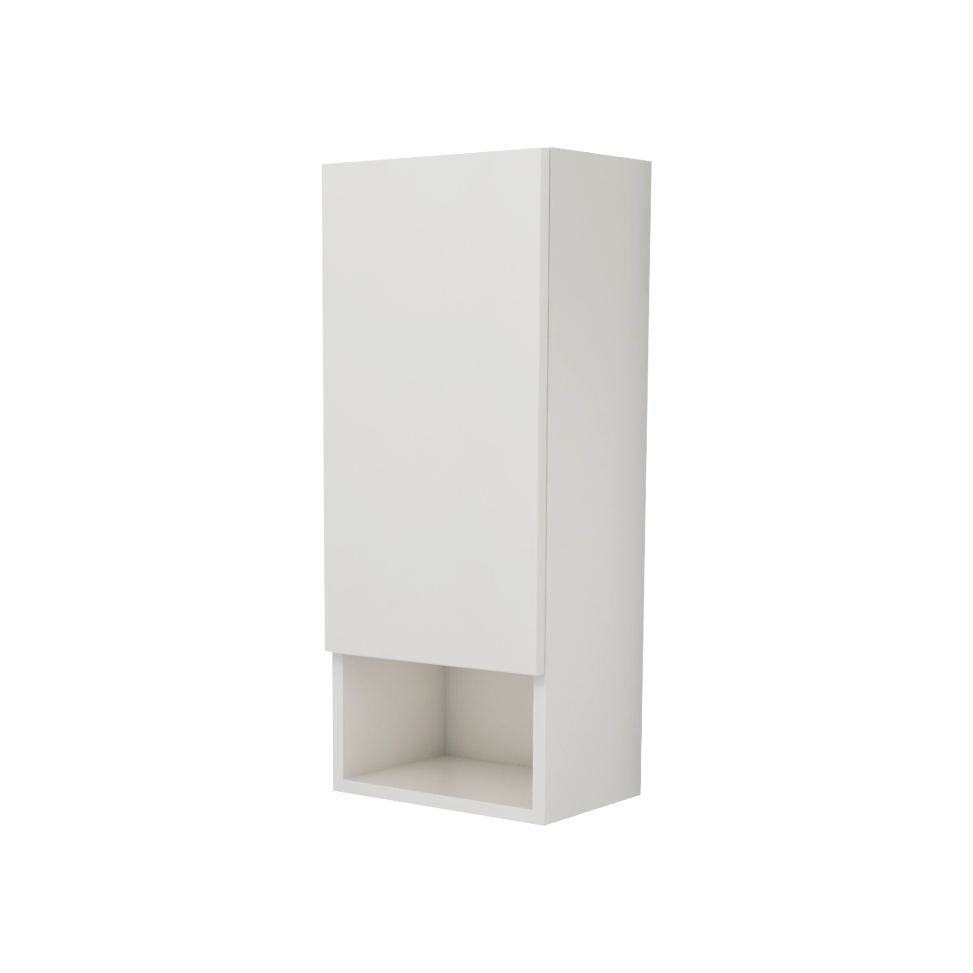 Corp Baie Zed, Suspendat, 1 Usa, Alb lucios/Alb, MDF, L 30 x l 22 x 72 cm Corp Baie Zed, Suspendat, 1 Usa, Alb lucios/Alb, MDF, L 30 x l 22 x 72 cm
