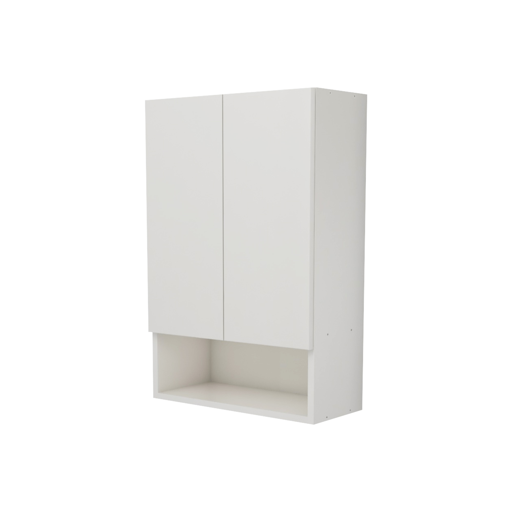 Corp Baie Zed, Suspendat, 2 Usi, Alb lucios/Alb, MDF, L 48 x l 22 x H 72 cm Corp Baie Zed, Suspendat, 2 Usi, Alb lucios/Alb, MDF, L 48 x l 22 x H 72 cm