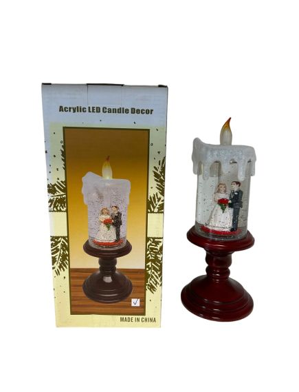 Lumanare lichid si leduri pentru ziua indragostitilor 26 cm engros Lumanare lichid si leduri pentru ziua indragostitilor 26 cm engros