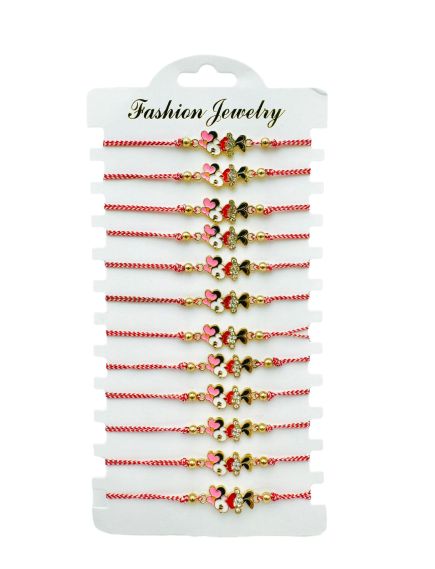 Pachet Avantajos Engros, Bratari Martisor cu snur reglabil, modele combinate, 12buc/set Pachet Avantajos Engros, Bratari Martisor cu snur reglabil, modele combinate, 12buc/set