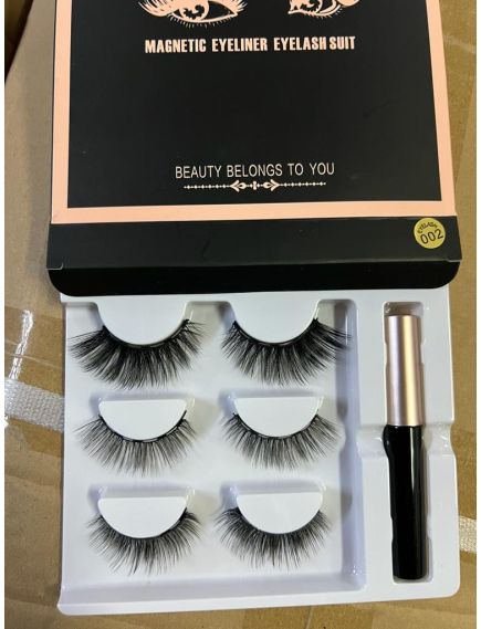 Set 3 Perechi de Gene Magnetice Engross, cu Eyeliner Magnetic, 3 marimi diferite, cod 02 Set 3 Perechi de Gene Magnetice Engross, cu Eyeliner Magnetic, 3 marimi diferite, cod 02