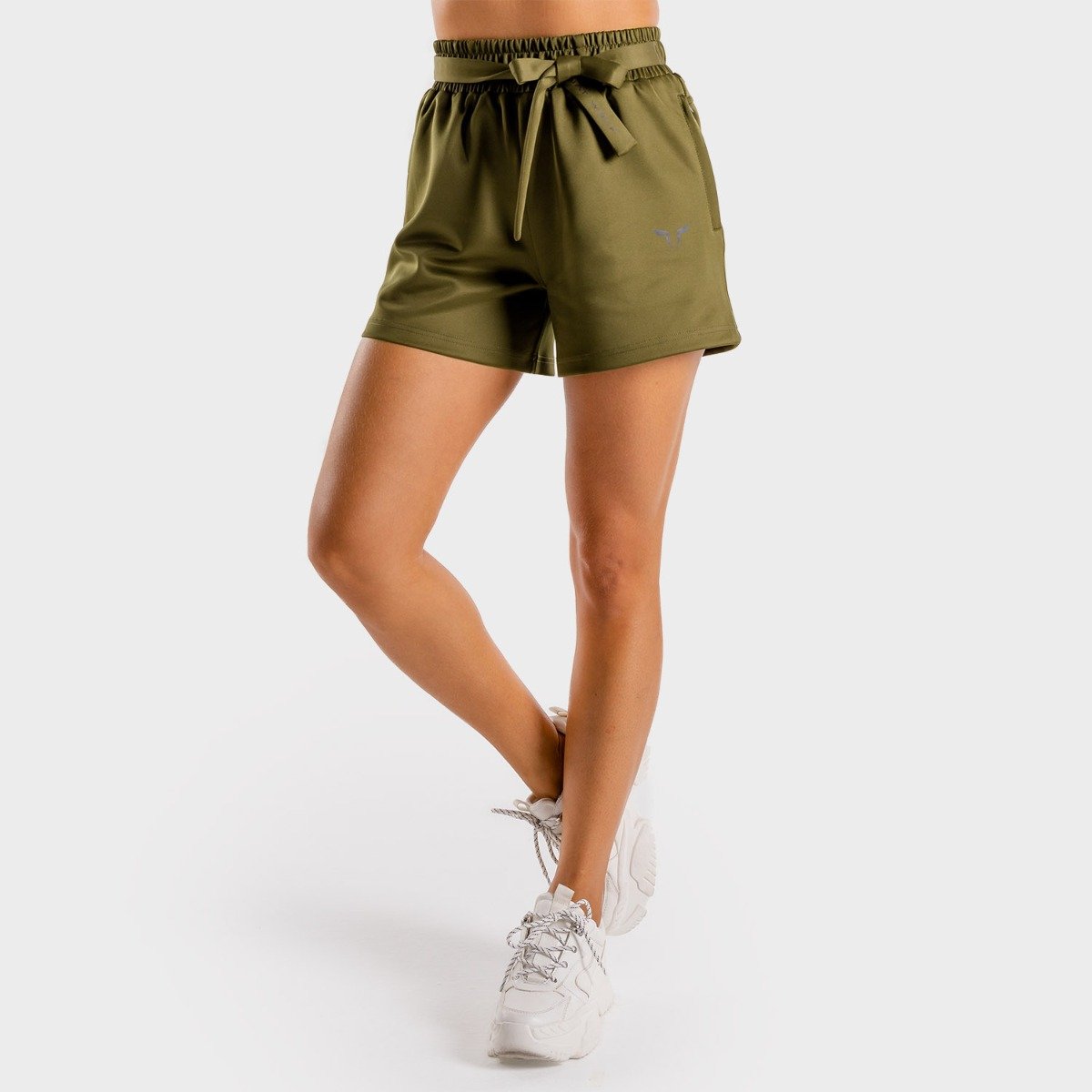Pantaloni scurți pentru femei Do Knot Shorts Khaki - SQUATWOLF Pantaloni scurți pentru femei Do Knot Shorts Khaki - SQUATWOLF