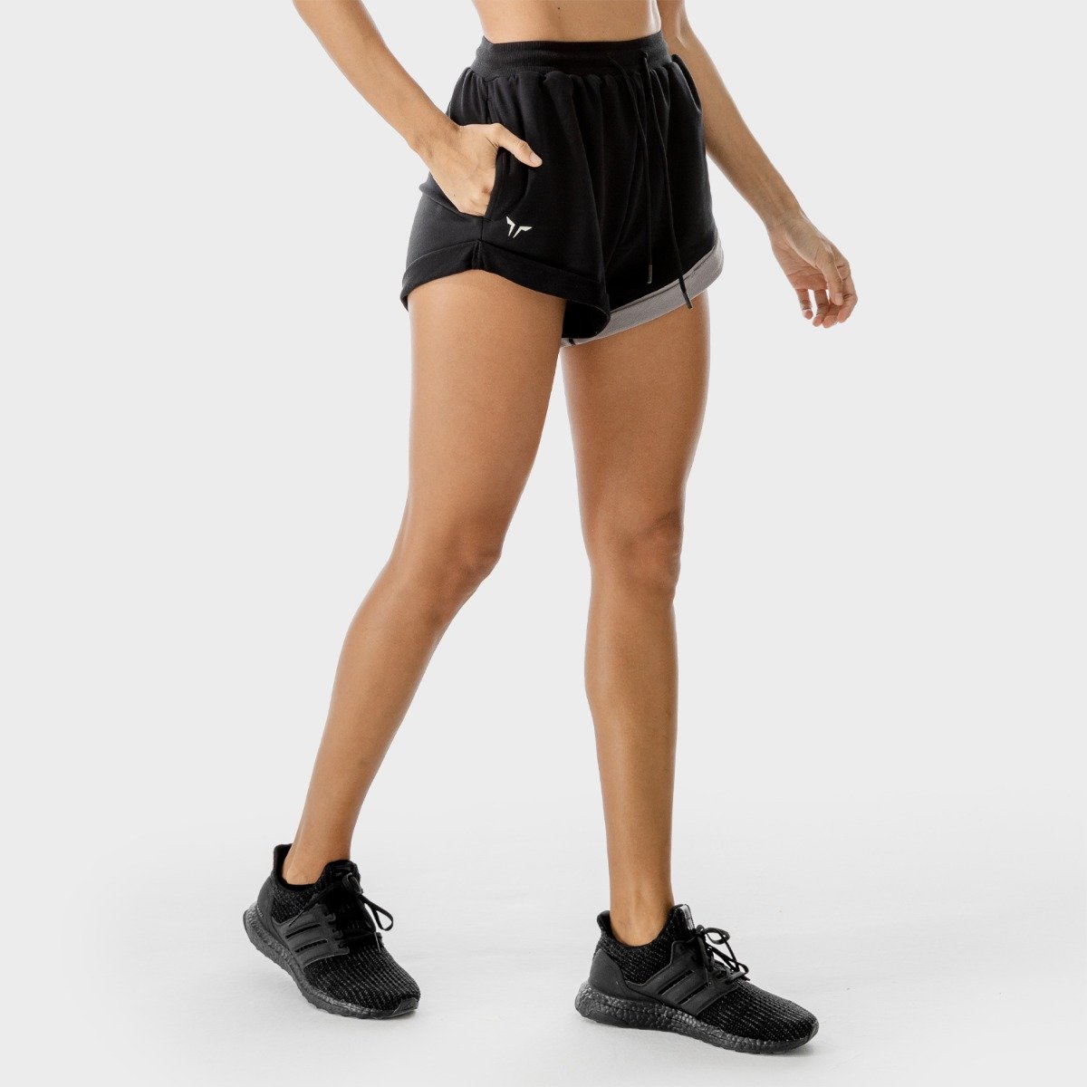 Pantaloni scurți pentru femei Lab Black Titanium - SQUATWOLF Pantaloni scurți pentru femei Lab Black Titanium - SQUATWOLF