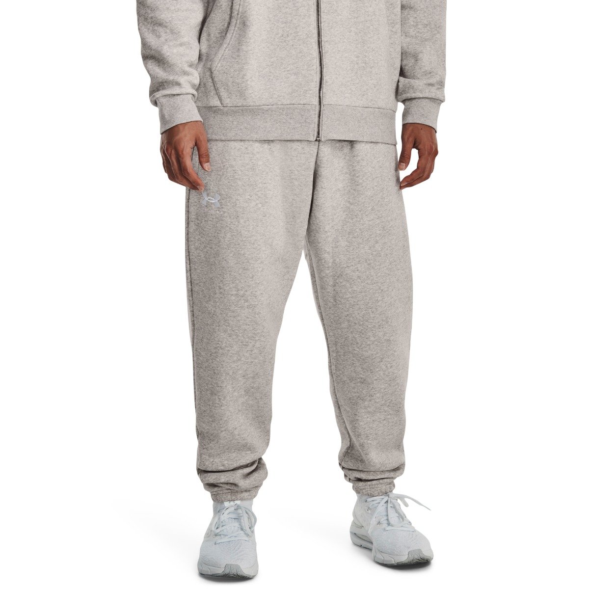 Pantaloni sport pentru bărbați Essential Fleece Grey - Under Armour Pantaloni sport pentru bărbați Essential Fleece Grey - Under Armour