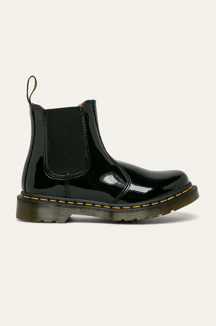 Dr. Martens ghete chelsea de piele 2976 femei, culoarea negru, cu toc plat DM25278001 Dr. Martens ghete chelsea de piele 2976 femei, culoarea negru, cu toc plat DM25278001