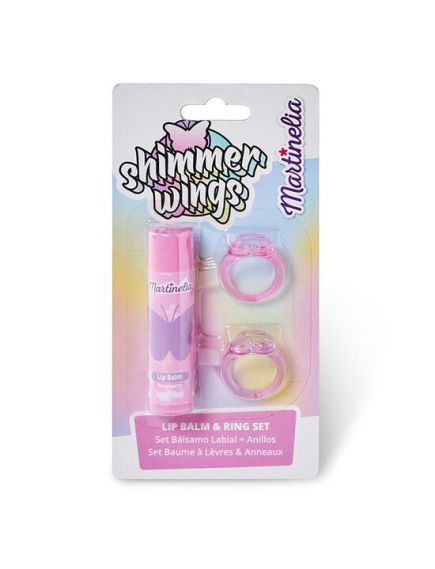 Set balsam de buze si 2 inele Shimmer Wings, Martinelia 26125, 4 g Engros Set balsam de buze si 2 inele Shimmer Wings, Martinelia 26125, 4 g Engros