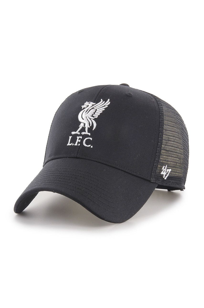 47brand șapcă Liverpool FC culoarea negru, cu imprimeu EPL-BRANS04CTP-BKA 47brand șapcă Liverpool FC culoarea negru, cu imprimeu EPL-BRANS04CTP-BKA