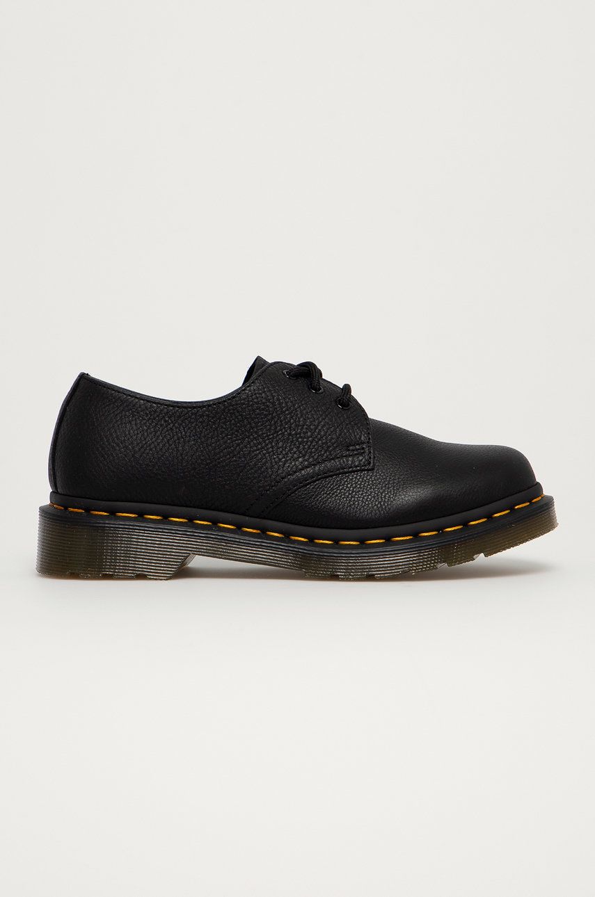 Dr. Martens pantofi 1461 femei, culoarea negru, cu toc plat 24256001 Dr. Martens pantofi 1461 femei, culoarea negru, cu toc plat 24256001