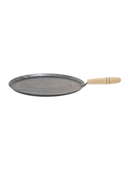 Tava rotunda pentru copt legume, diametru 30 cm, cu maner lemn / 3890 Engros Tava rotunda pentru copt legume, diametru 30 cm, cu maner lemn / 3890 Engros