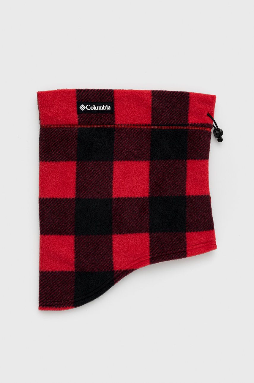Columbia fular împletit CSC II Fleece Gaiter culoarea roșu, material uni 1911141 Columbia fular împletit CSC II Fleece Gaiter culoarea roșu, material uni 1911141