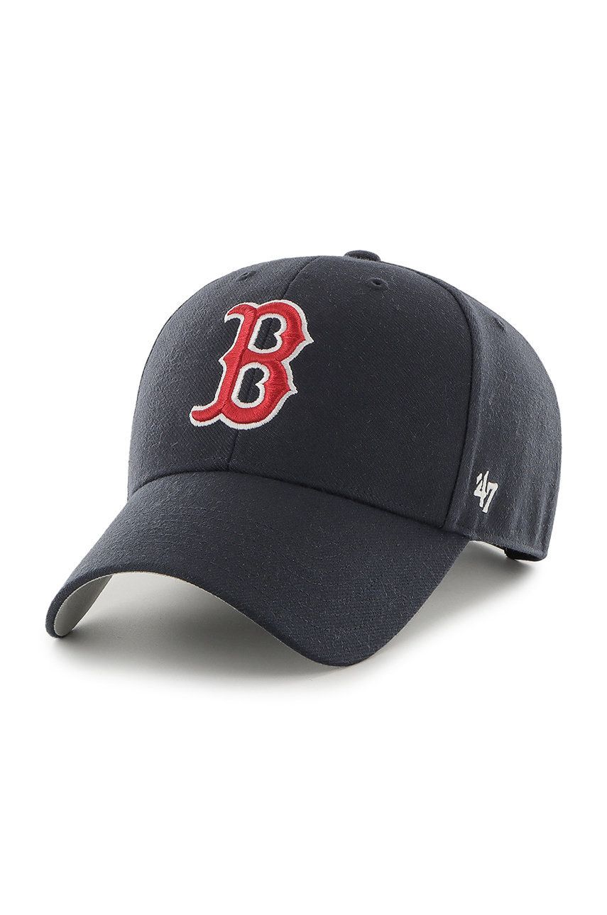 47brand șapcă MLB Boston Red Socks culoarea negru, cu imprimeu 47brand șapcă MLB Boston Red Socks culoarea negru, cu imprimeu
