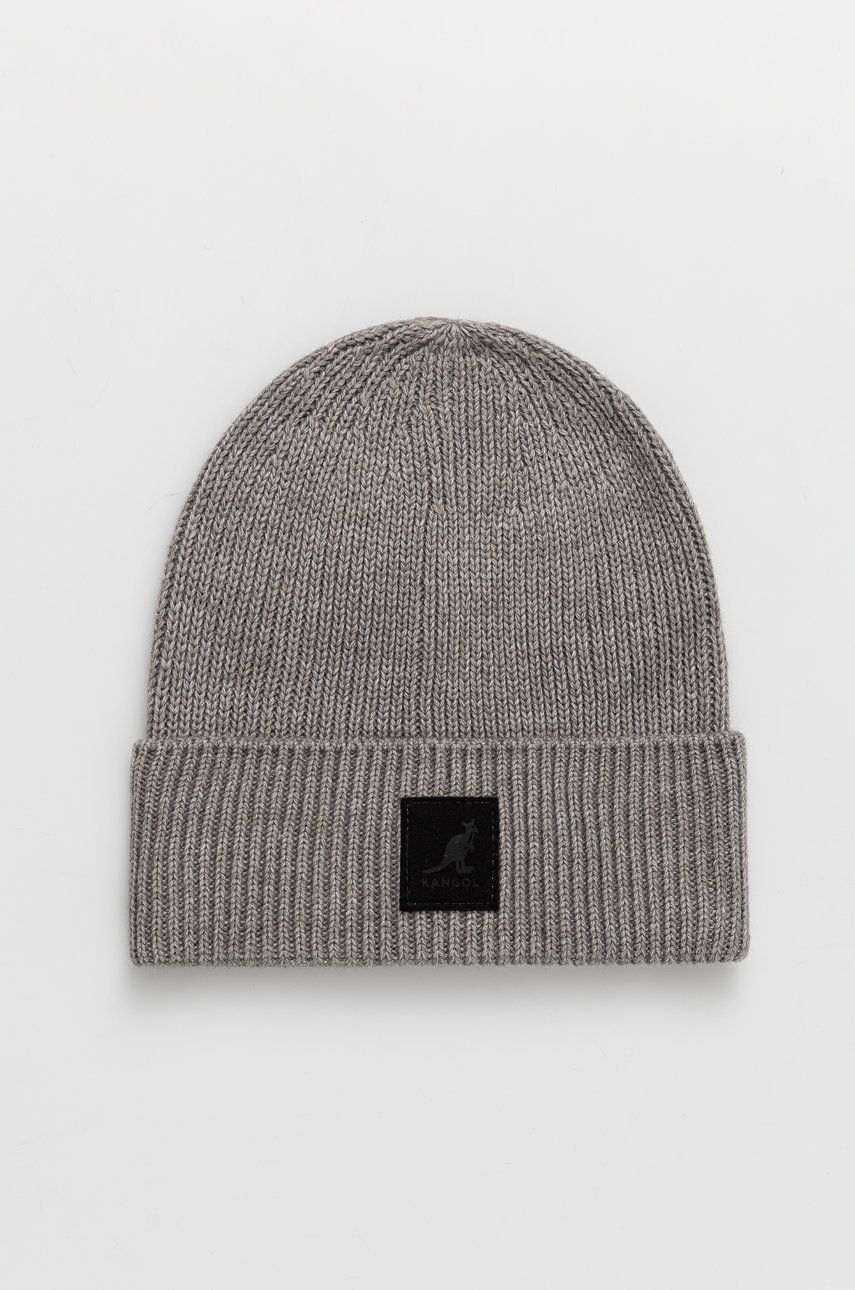 Kangol căciulă culoarea gri, din tesatura unia K3020ST.LF069-LF069 Kangol căciulă culoarea gri, din tesatura unia K3020ST.LF069-LF069