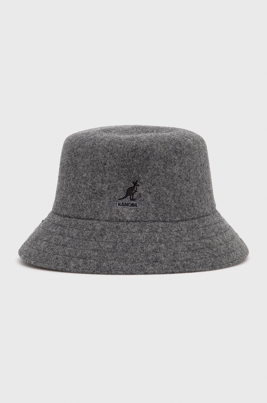 Kangol pălărie de lână culoarea gri, de lână K3191ST.FL034-FL034 Kangol pălărie de lână culoarea gri, de lână K3191ST.FL034-FL034