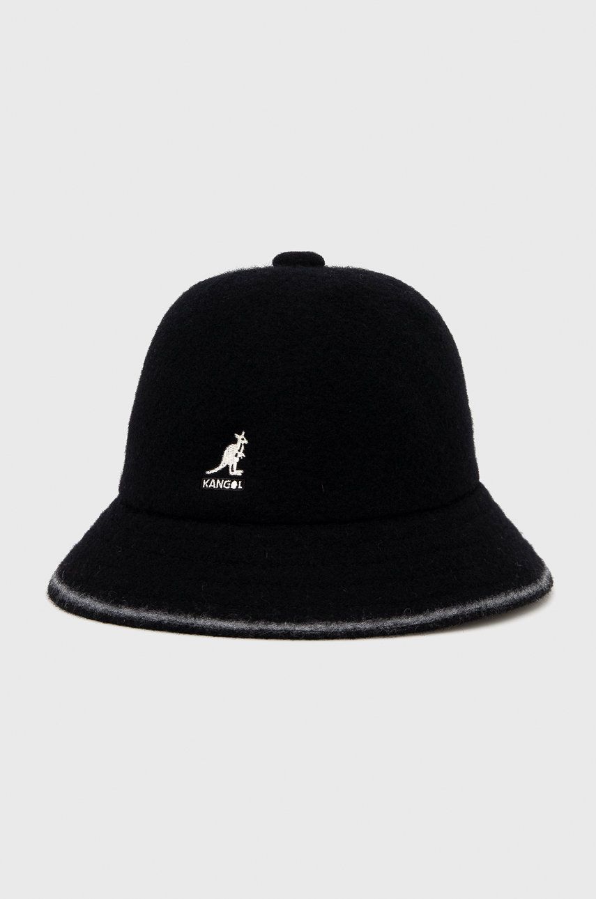Kangol pălărie de lână culoarea negru, de lână K3181ST.BO013-BO013 Kangol pălărie de lână culoarea negru, de lână K3181ST.BO013-BO013