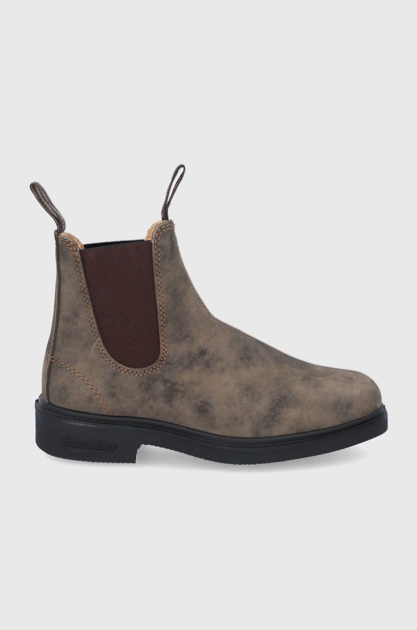 Blundstone Ghete Chelsea de piele 1306 femei, culoarea maro, cu toc plat Blundstone Ghete Chelsea de piele 1306 femei, culoarea maro, cu toc plat