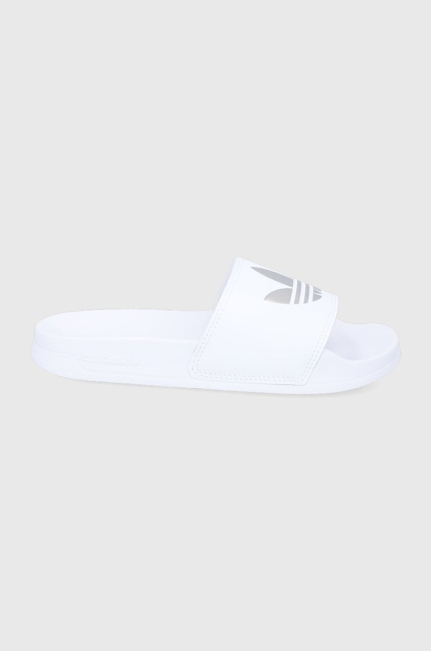 adidas Originals papuci Adilette Lite W GZ6197 femei, culoarea alb GZ6197-FTWWHT adidas Originals papuci Adilette Lite W GZ6197 femei, culoarea alb GZ6197-FTWWHT