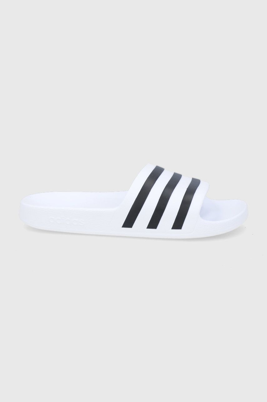 adidas papuci Adilette Aqua F35539.D femei, culoarea alb F35539 adidas papuci Adilette Aqua F35539.D femei, culoarea alb F35539